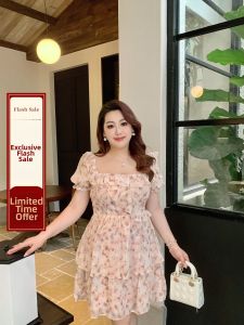 Plus Size Flattering Slimming Floral Dress