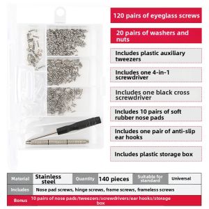 LINGSHI | Glasses Repair Kit Spare Parts Tools