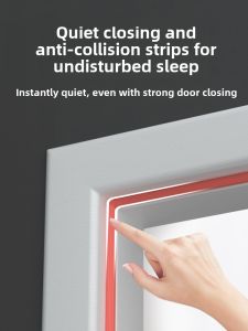 Bedroom Door Soft Close Buffer Pad Quiet Door Gap Stopper Anti-Squeak Door Pad Child Safety Protection Universal for All Doors