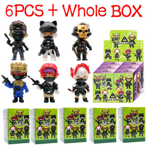 Bandai | Delta Force Game Peripheral Blind Box Weilong Honglang Mai Xiaowen Military Action Figures Model Pvc Collectible Model Gift Toy