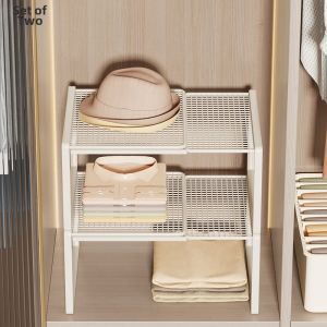 evesigar | Adjustable No-drilling Closet Organizing Shelf
