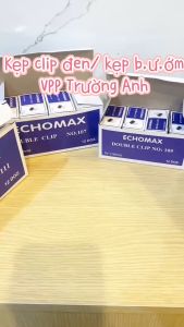 Kẹp Giấy Tài Liệu - Hộp 12 Chiếc Kẹp Bướm- Nhiều Kích Thước Nhỏ Gọn Tiện Lợi Giá Rẻ - VPP Trường Anh