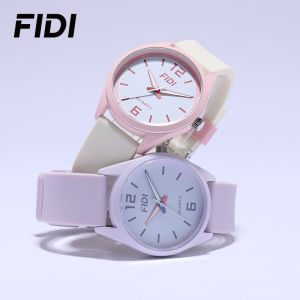 Fidi thời trang trẻ trung Đồng hồ thể thao đồng hồ cặp đôi sinh viên nam và nữ không thấm nước Dây đeo phát sáng silicon màu thạch