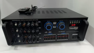 6000W AV-8000BT Bluetooth Stereo Amplifier 12V/220V 4CH with Mixer Equalizer HIFI Audio Amplifier FM Radio Car/Home Karaoke Player