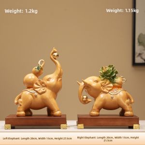 BAOTISEN | Fortune and Prosperity Elephant Ornament Decor