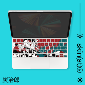 SkinAT Cartoon Keyboard Stickers for iPad pro 11 Inch Personalized Key Stickers Apple iPad pro Magic Keyboard Protective Film