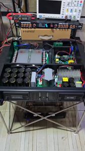 เพาเวอร์แอมป์ Lab.green DF2-3000 2 แชนแนล กำลังขับ 1800w ที่ 8โอห์ม และ 3240w ที่ 4โอห์ม สามารถขับดอก 18-21 นิ้วได้สบาย