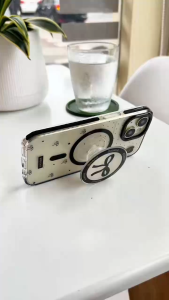 mini เคสชาร์จได้ ลายโบว์ดำ ป็อบอัพ สำหรับ ไอโฟน11 i12 12pro 12proMax i13 13proMax i14 14proMax i14plus i15 15plus 15proMax i16 16proMax