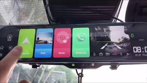 ICREATIVE GX9 FHD 1080P Car DVR 4G WIFI Mirror Drive Dash Camera FM BT Touch Screen Video Recorder Night Vision Voice Control