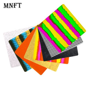 MNFT 5Pcs Silicone Sheet Film Assist Jig Hook Fly Wiggle Tail Making For Pike Bass Large Trout Fishing Lures Tying Material
