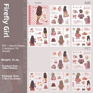 Vintage Dual Material Cutout Stickers
