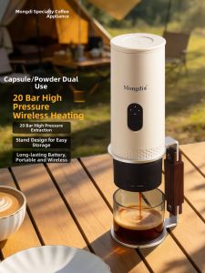 MONGDIO | Máy Pha Cà Phê Espresso Điện Mini Di Động