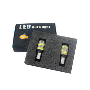 2pcs Super Bright 1156 144SMD 7440 W21W P21/5W 1157 BAY15D 7443 3157 หลอดไฟ LED 144smd CanBus โคมไฟย้อนกลับไฟเลี้ยว