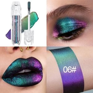 Phấn Mắt Dạng Lỏng Chameleon Nhũ Ngọc Trai Đơn Sắc Ánh Kim Lấp Lánh Son Bóng Lâu Trôi Lớp Hoàn Thiện Rạng Rỡ Chống Nước Trang Điểm Mắt Kim Cương