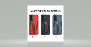 Googlehitech เกราะกันกระแทกสำหรับ Samsung S24 Fe (ส่งจากประเทศไทย( Foldable Kickstand โทรศัพท์กลับสำหรับ กรณี