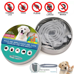 Flea and Tick Protection: Silicone Adjustable Collar for Dogs & Cats