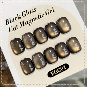 Sơn Móng Tay Gel Từ Tính Màu Đen 10ml Chất Liệu Thủy Tinh Dùng Cho Nail Art Làm Móng Bán Vĩnh Viễn Dụng Cụ Làm Móng Gel UV