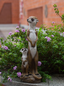 ตกแต่งสวนกลางแจ้ง ตกแต่งสวน พื้นที่เลี้ยงสัตว์จำลอง ลิงจิ้งหางจีน ตกแต่งสวน สวน งานประดิษฐ์ดอกไม้ รั้วไม้ อุปกรณ์ตกแต่งสวน