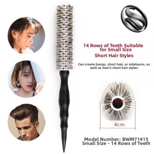 SUNEAST | Hair Styling Curling Comb with Boar Bristle and Aluminum Tube