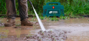 POWER ACTION PW1800 High Pressure Washer 1800W Induction Motor 1 Year Warranty 110 Bar Water Jet Cleaner 10m Hose for Car & Motorcycle Automatic Stop System (TSS) Portable Waterjet / Mesin Cuci Kereta Cuci Motorsikal / Car Wash / 高压洗车机