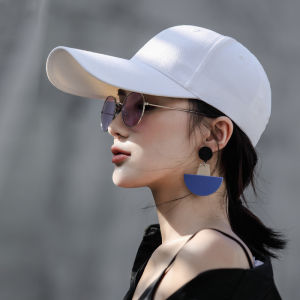 Hat Mens Fishing Hat Lengthened Brim Baseball Cap Summer Sun Protection Sun-Poof Peaked Cap Womens All-Matching Sun Hat Small Face