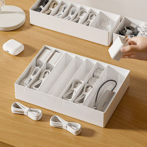 MAIYUQI | Cable Organizer Box Segmented Stackable