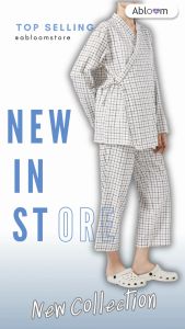 Abloom ชุดผู้ป่วย ชุดคนไข้ ดีไซน์ แยกชิ้น เซ็ตเสื้อ และ กางเกง Patient Wear (มีขนาดให้เลือก)