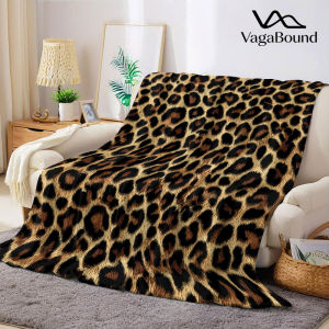 Beast Kingdom | Multi Tone Leopard Fur Printed Blanket Suitable for Sofas Beds Offices Travel Camping Chairs Warm Plush Blanket