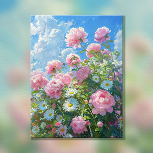 KAYOU | Bộ Tranh Vẽ Theo Số Phong Cảnh Hoa Dành Cho Người Lớn Tranh Sơn Dầu Vẽ Tay Tự Làm Trên Vải Bố Tranh Tô Màu Theo Số Trò Chơi Xếp Hình Theo Số
