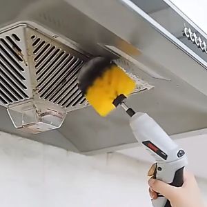 3pcs Car Electric Drill Brush Kit Power Scrubber Car Floor Round Cleaning Brush Suitable For Cars