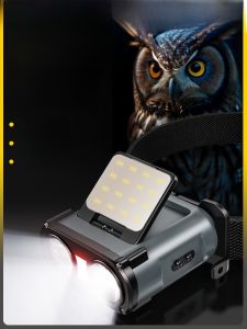 Warsun Owl Headlamp Ultra Bright LED Night Fishing Special Induction Charging Super Long Battery Life Hat Clip Light
