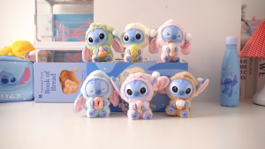 MINISO Official Disney Stitch Eat Something Before Sleep Blind Box Surprise Plush Toy Collectible Random One Figure