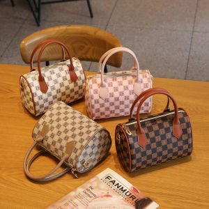 Monogram Check Contrast Crossbody Bag