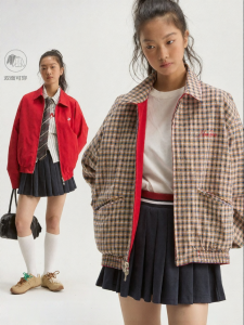 JNXS | Áo Khoác Đôi Mặt Họa Tiết Retro