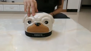 Hộp Đựng Khăn Giấy Gia Dụng Để Bàn Màu Be Chống Ẩm Chống Thấm Nước Hình Mặt Cún Đáng Yêu Dễ Thương