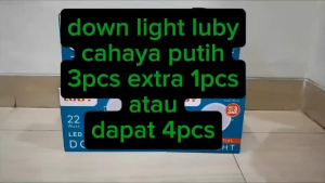 LUBY LED Downlight MultiPack 3.5W 7W 11W 15W 22W LBDL-207 Multipack Beli 1 Gratis 3 - Cahaya Putih