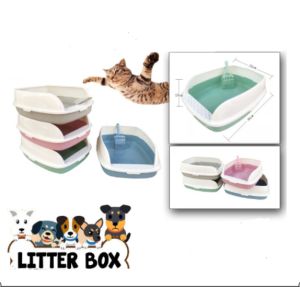 Cat Litter Box - Box Pasir Kucing - Tempat Pup Kucing - Serokan Pasir Kucing - Toilet KUCING ANJING
