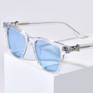 HEPIDEM Acetate Kính mát phân cực cho nam giới thương hiệu nổi tiếng thiết kế Chrome kính cỡ lớn Kính râm vuông cho phụ nữ CH 9395t