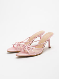 Slip-On Womens Mesh Stiletto Heels with an Elegant Bowknot Design for Comfortand Versatility
