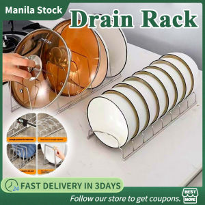 Kitchen Organiser Stainless Steel Drain Rack on Table Top Dishracks Bowlracks Kitchen Storage Racks