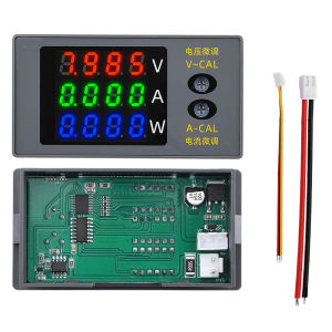 Aideepen | Digital Voltmeter Ammeter Wattmeter Voltage Current Energy Meter DC 0~100V 10A 1000W High Precision Power Meter