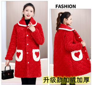 หนาขึ้น ผ้าขนแกะ ผู้หญิง เสื้อแจ็คเก็ต เสื้อโค้ท ฤดูหนาว แม่อบอุ่นสไตล์ใหม่ หลวม ขนาดใหญ่หลักฐานสกปรกเลี้ยว ปกเสื้อ หนา ผ้าฝ้าย เสื้อผ้า