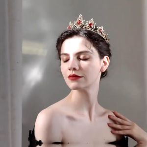 Asoka Silver And Gold Crown - Mahkota Aksesoris Kepala Pengantin Elegan