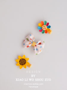 Baby Girl Butterfly Knot Hair Clip Full Cloth Infant Toddler Hair Accessories Hair Sweater Clip Cute Style Baby Headwear