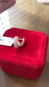 ANTING JEPIT EMAS WANITA KADAR 300 (6K) DAN 375 (8K) BUKAN LAPIS EMAS ANTING WANITA SERIES AR 3