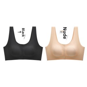 MsPai | Front-clasp Small-appearing Big-chest Gather Push-up Prevent Sag Invisible Nude Underwear Bra