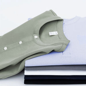 Áo Thun Polo Tay Ngắn Cao Cấp Cotton Solona Dành Cho Nam Áo Sơ Mi Cổ Henry Phong Cách Nhật Bản Thường Ngày Đa Năng Cho Doanh Nhân