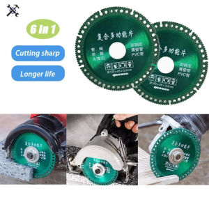 6 in 1 Diamond Cutting Disc Cut Off Wheels Diamond Saw Blade Metal Iron Steel Rock Slab Marble Saw Blade
