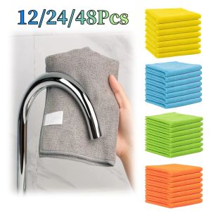 48Pcs Microfiber Towels Car Wash Drying Cloth Towel Household Cleaning Cloths Auto Detailing Polishing Cloth Home Clean Tools
