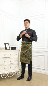 Al-Hambra Modern Slim Fit Baju Melayu – Navy Blue | Premium Tailored Fit | Elegant Men’s Traditional Wear